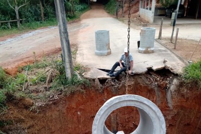 Subprefeitura de Lumiar E São Pedro da Serra faz melhorias de estrada e substituição de ponte