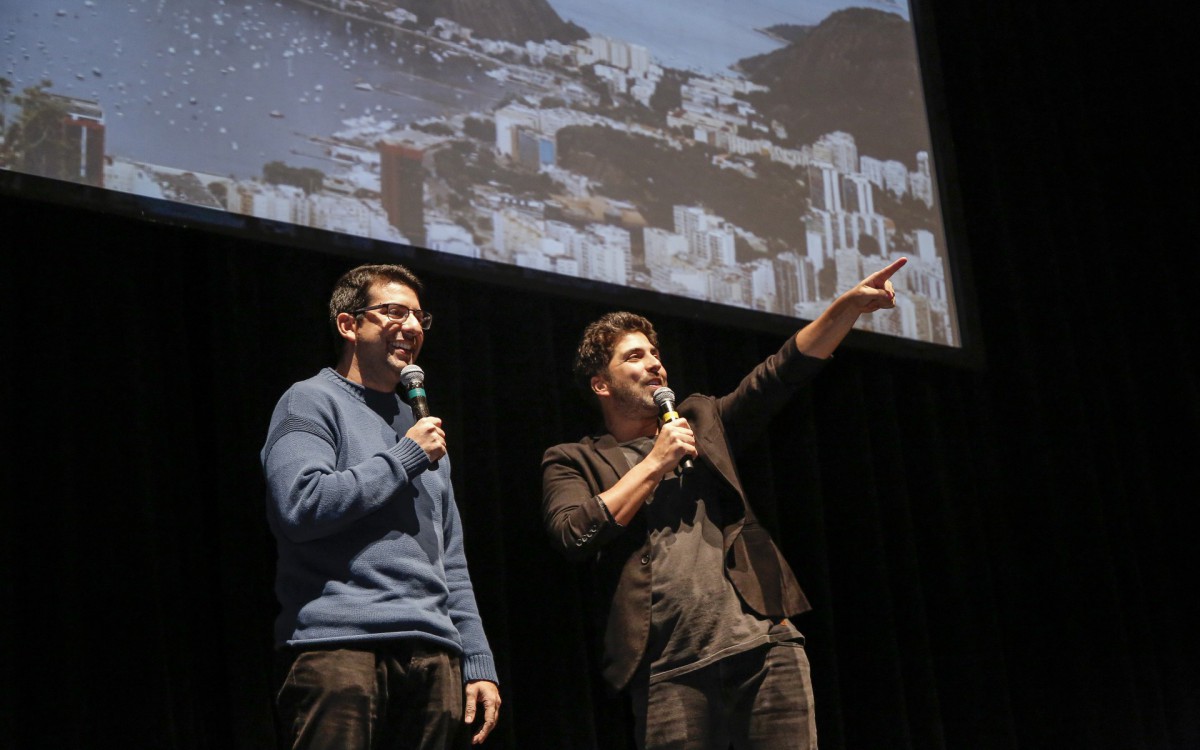 Marcelo Queiroz, idealizado do PET RJ, e Gabriel Louchard