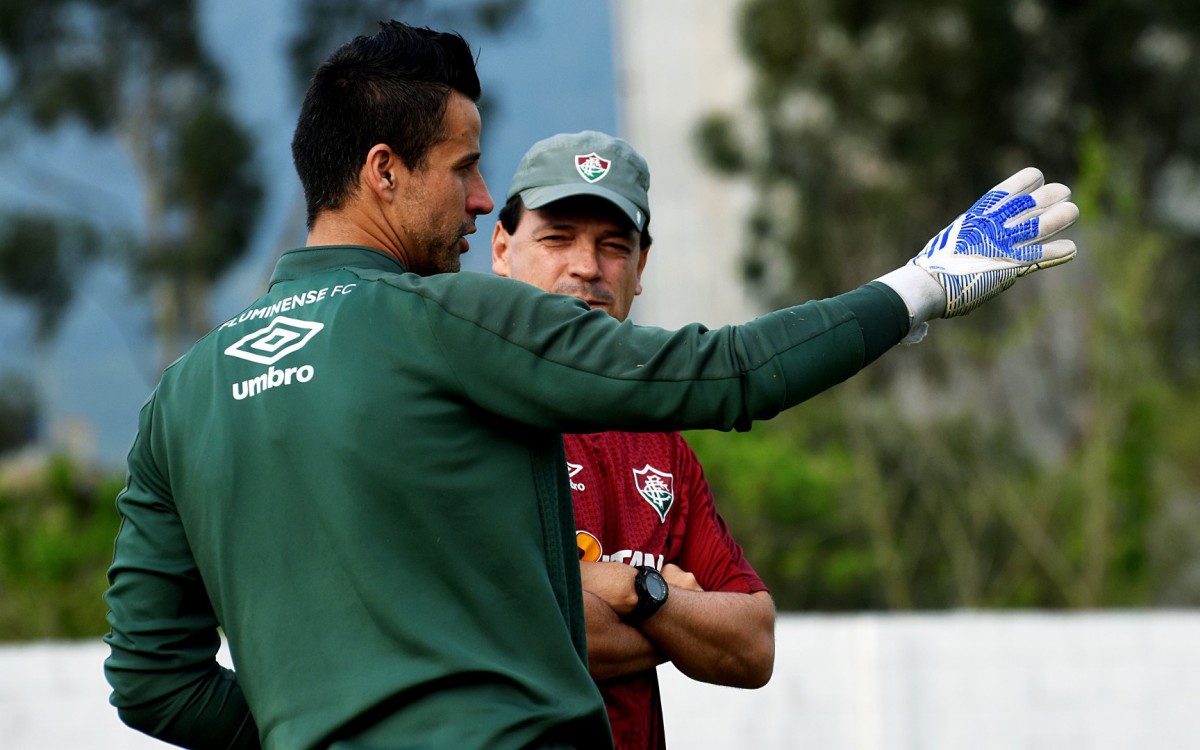 Treino do Fluminense 03/08/2022
Rio de Janeiro, RJ - Brasil - 03/08/2022 - CTCC - Fabio e Fernando Diniz

Treino do Fluminense.

FOTO DE MAILSON SANTANA/FLUMINENSE FC