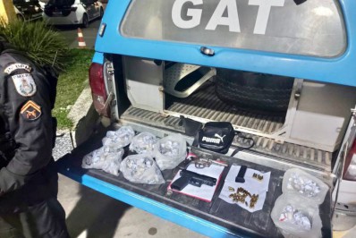 ‘Gerente’ do tráfico é preso com armas, munições e drogas em Cabo Frio