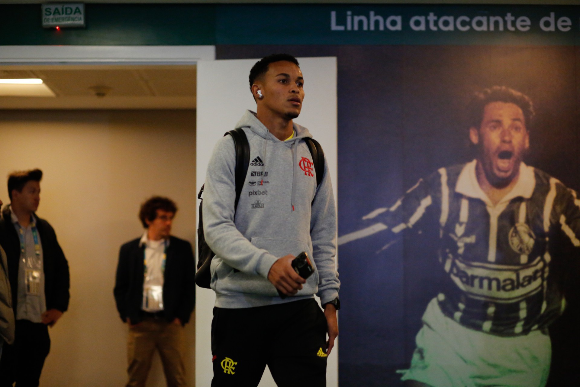 Lázaro antes do duelo com o Palmeiras - Gilvan de Souza/Flamengo