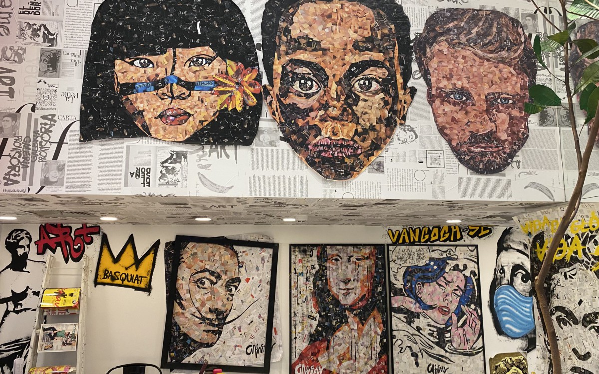 Exposi&ccedil;&atilde;o de Anderosn Thieves no Botafogo Praia Shopping