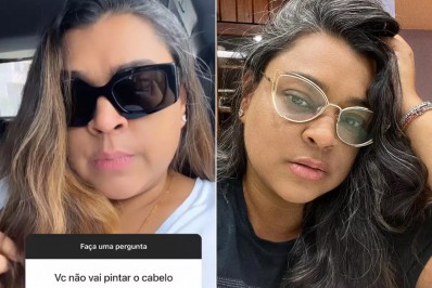 Preta GIl defende a normalização dos fios brancos: 'Meu cabelo é lindo assim'