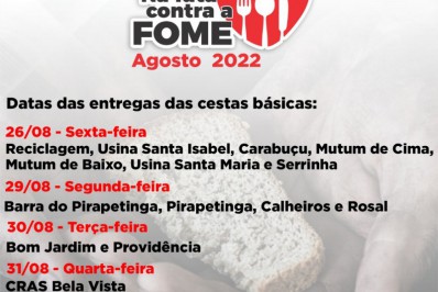 Assistência Social intensifica enfrentamento à insegurança alimentar na luta contra a fome