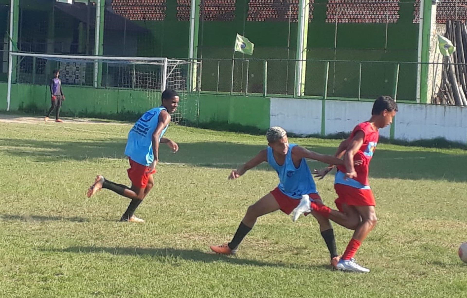 O jogadores realizaram vários treinos táticos durante a semana  - Divulgação