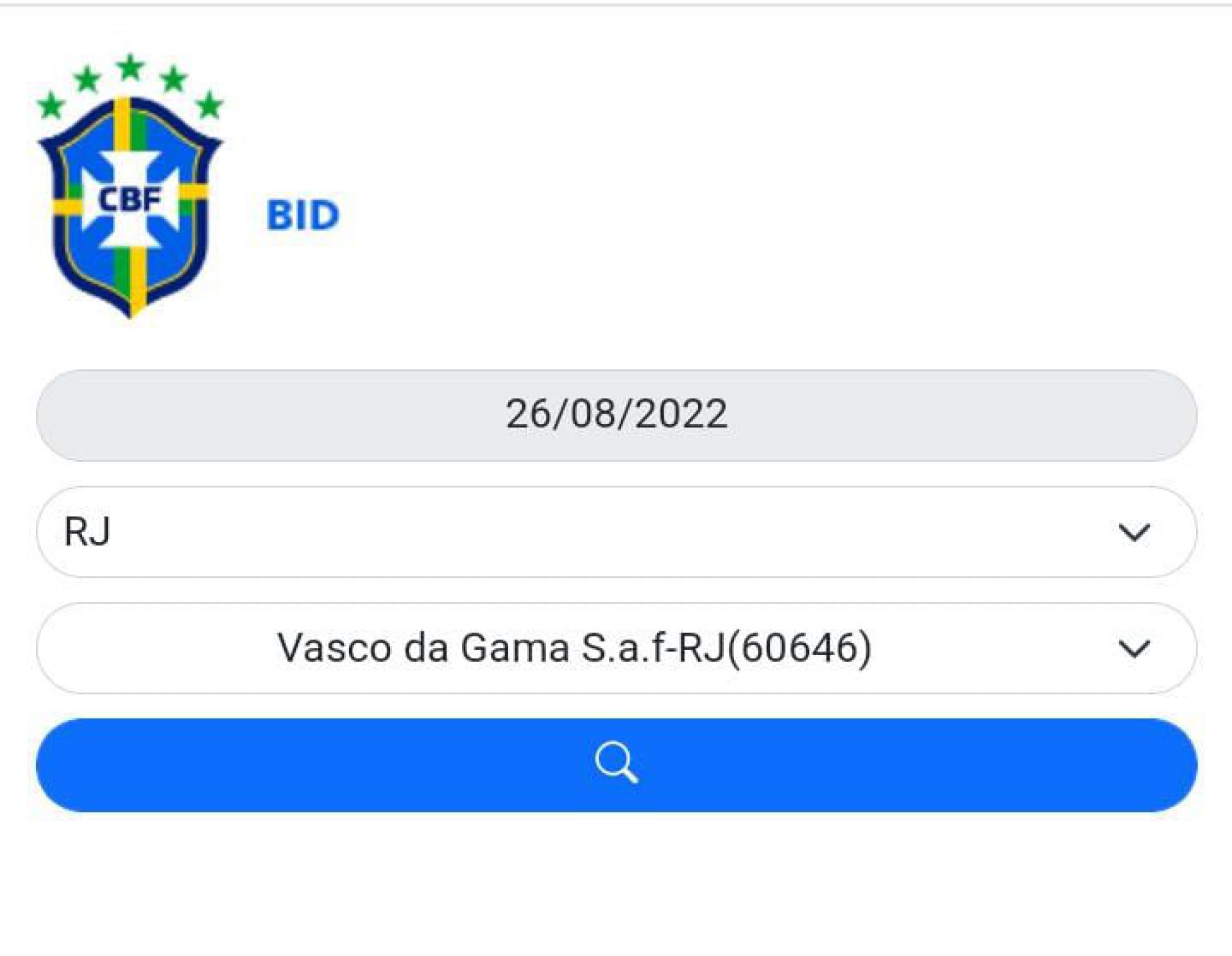 Vasco SAF já está registrado na CBF - Reprodução