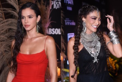Famosos capricham nos looks para evento de gala em São Paulo