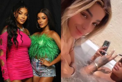 Ludmilla e Brunna Gonçalves posam de topless em banheira: 'Pré Numanice'