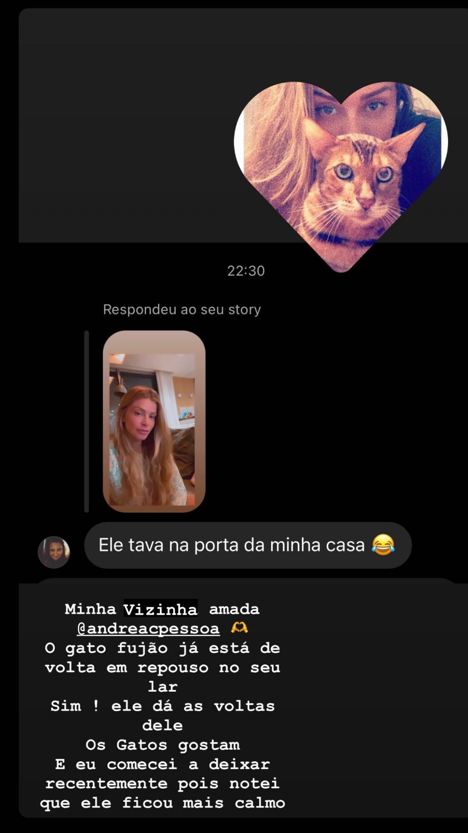 Grazi Massafera mostra conversa com vizinha para negar suposto affair com Gabriel Medina - Reprodução/Instagram