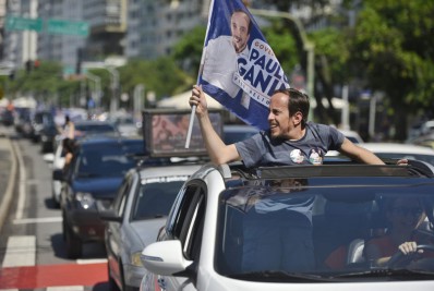 Paulo Ganime faz a primeira carreata e promete priorizar a segurança