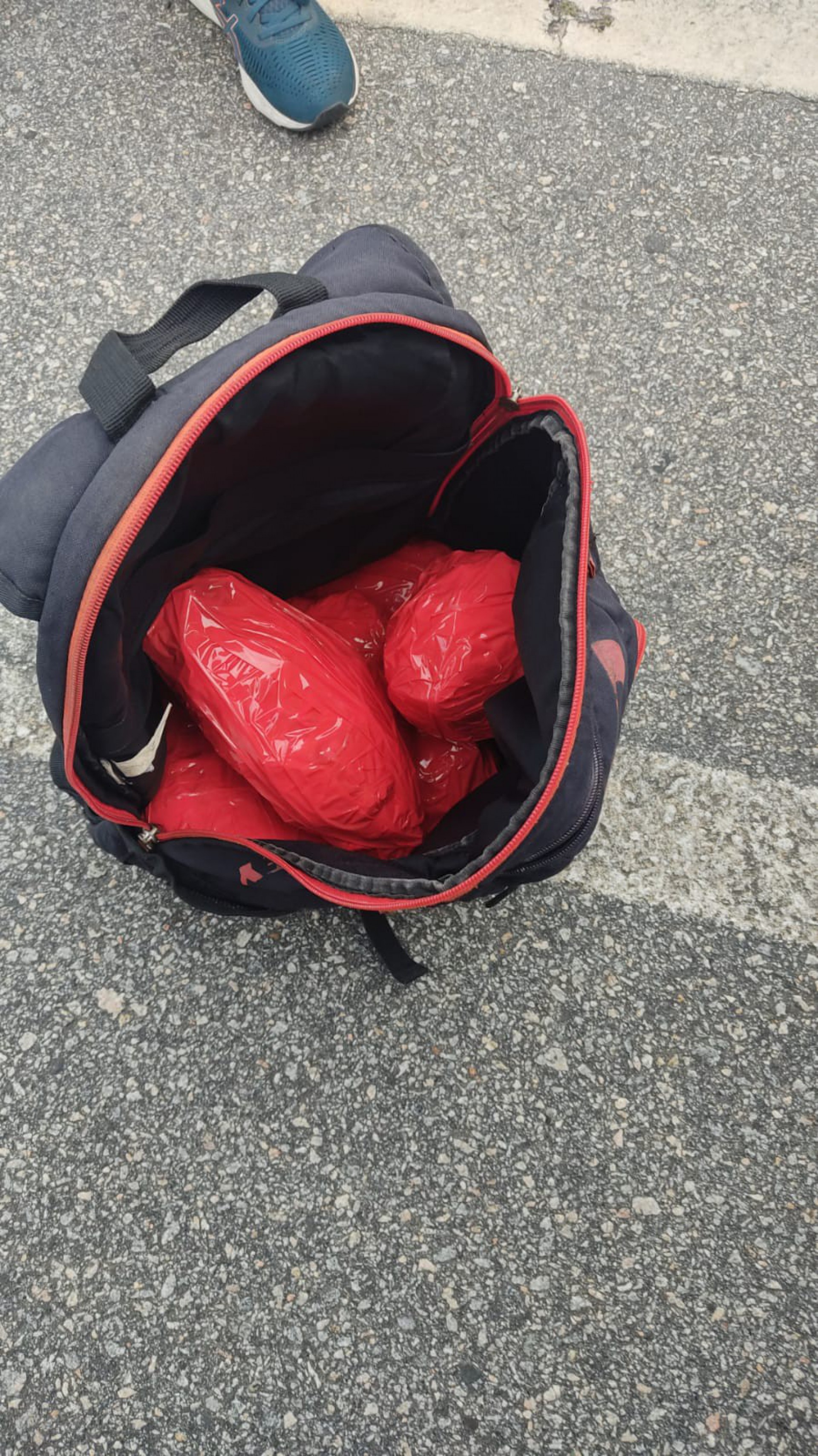 Mulher tentou se desfazer de drogas que estavam em sua mochila