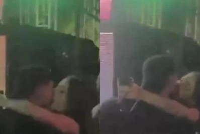 Jade Picon e Gabriel Medina são flagrados aos beijos em festa