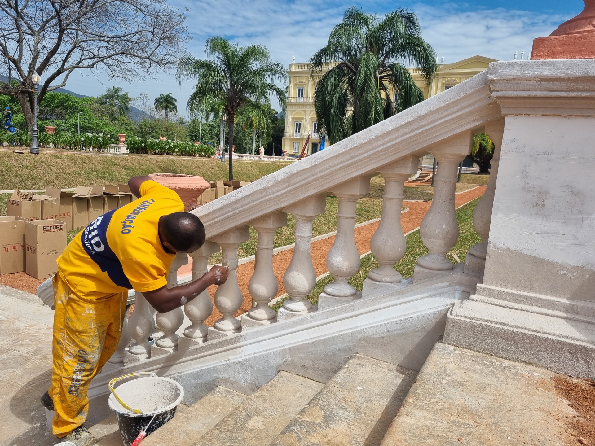 Quinta da Boa Vista passa por reformas de revitalização desde maio deste ano - Divulgação / Seconserva