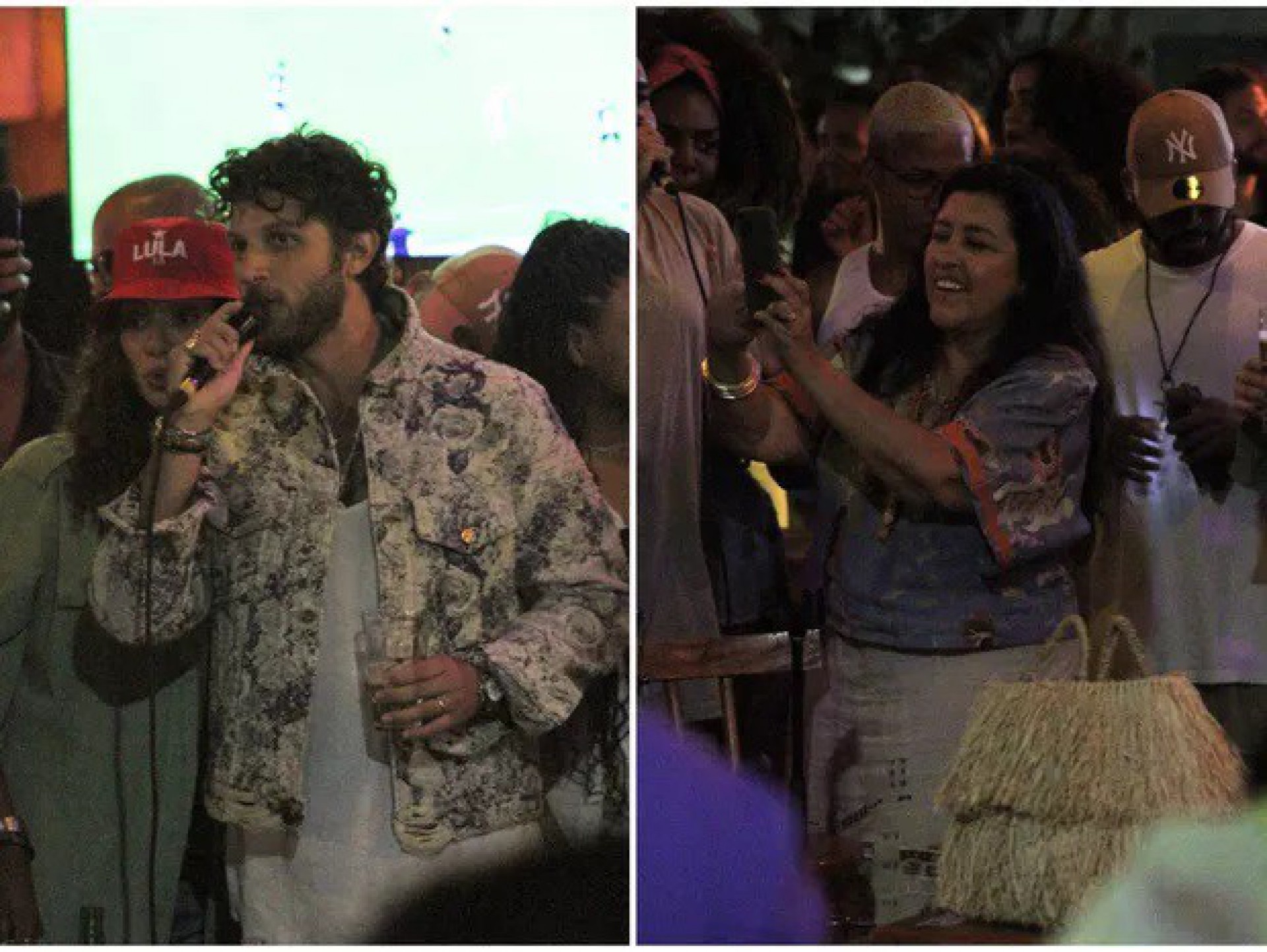 Chay Suede, Regina Casé, Douglas Silva e outros famosos comemoram aniversário de Vinícius Feyjao, no Rio - AgNews / Adão