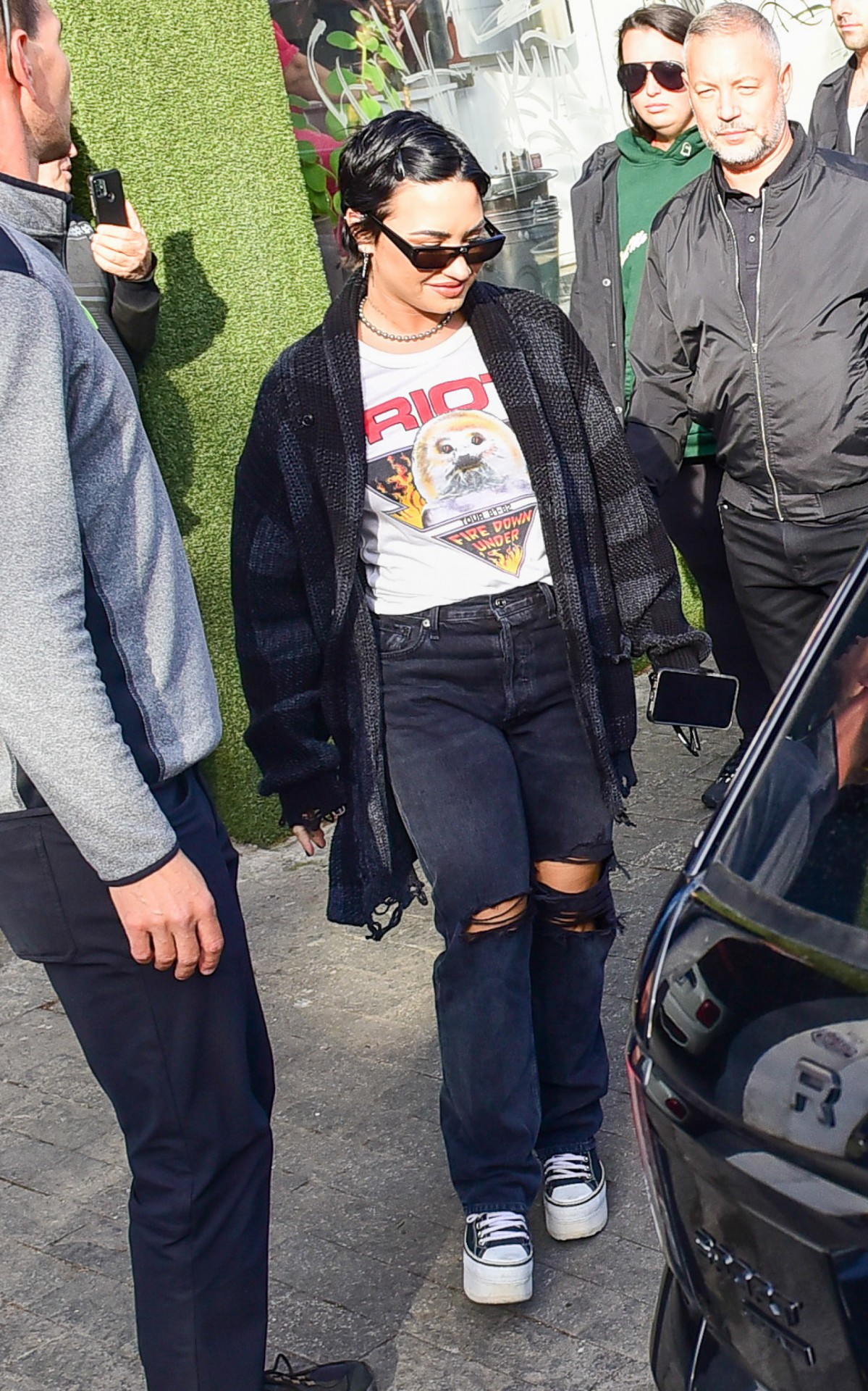 Demi Lovato almo&ccedil;ou antes de conhecer espa&ccedil;o de show em S&atilde;o Paulo