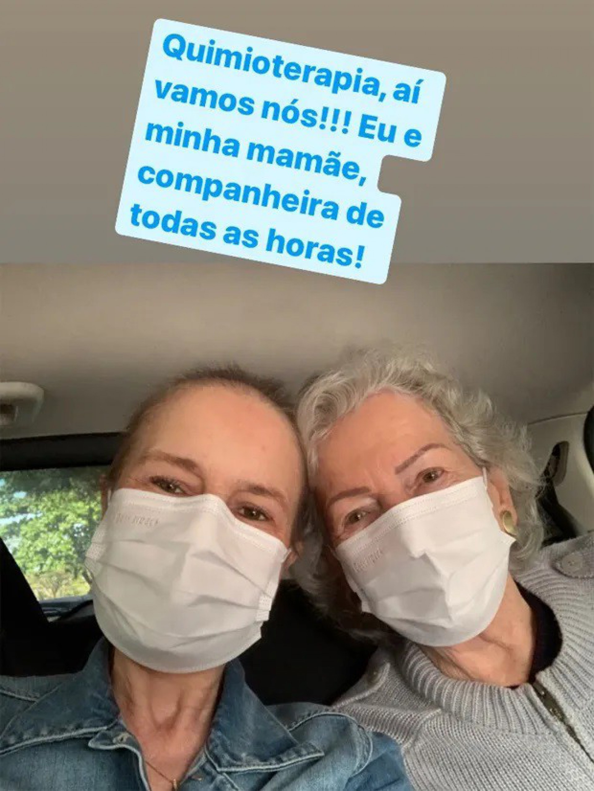 Susana Naspolini e a mãe, Maria Dal Farra - Reprodução Internet