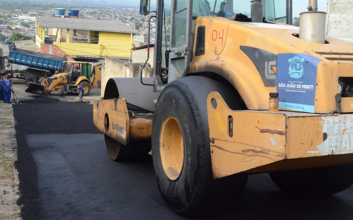 Programa Asfalto Novo em S&atilde;o Jo&atilde;o de Meriti