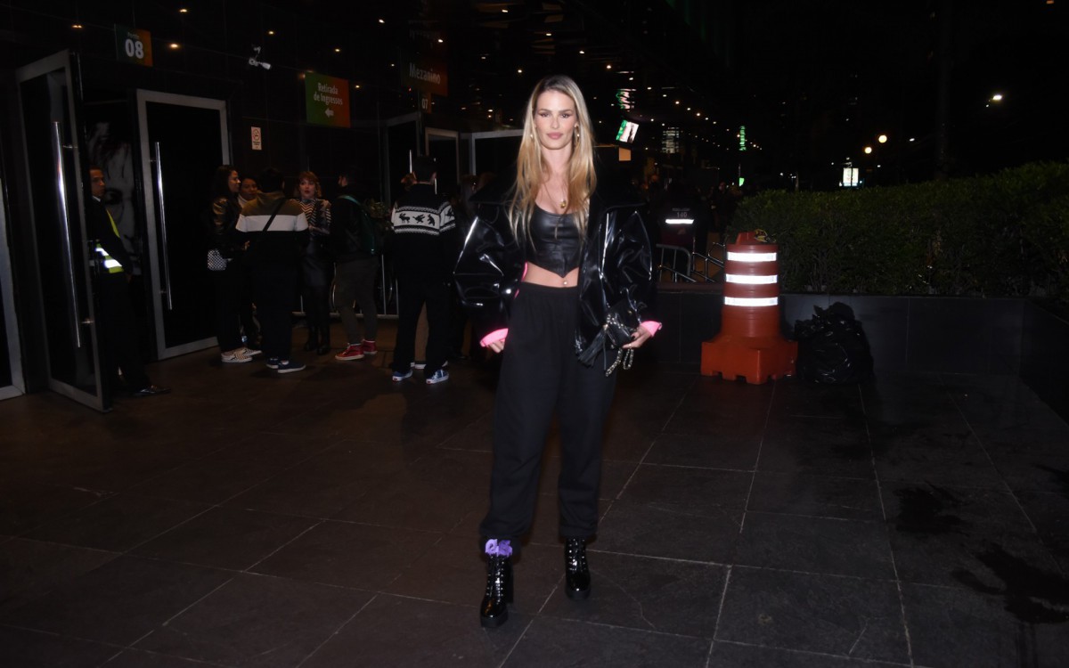 Yasmin Brunet no show de Demi Lovato em S&atilde;o Paulo