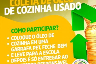 Gincana envolve escolas em orientação sobre destinação correta do óleo de cozinha usado