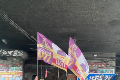 Parceria inusitada na entrada da Rocinha entre petista e... Dani Cunha