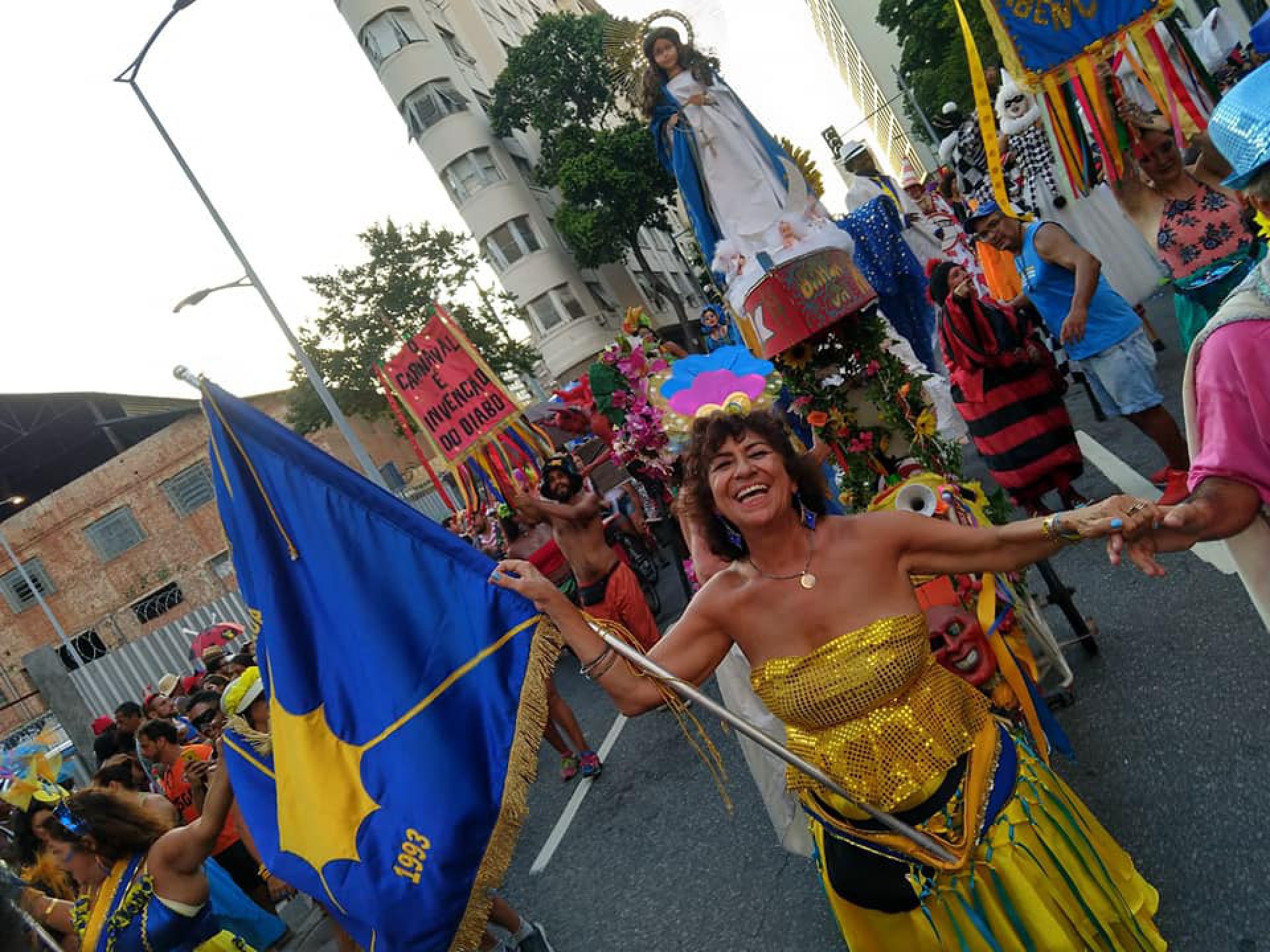 Tradicional bloco fazia cortejo pelas ruas da região portuária do Rio  - Divulgação