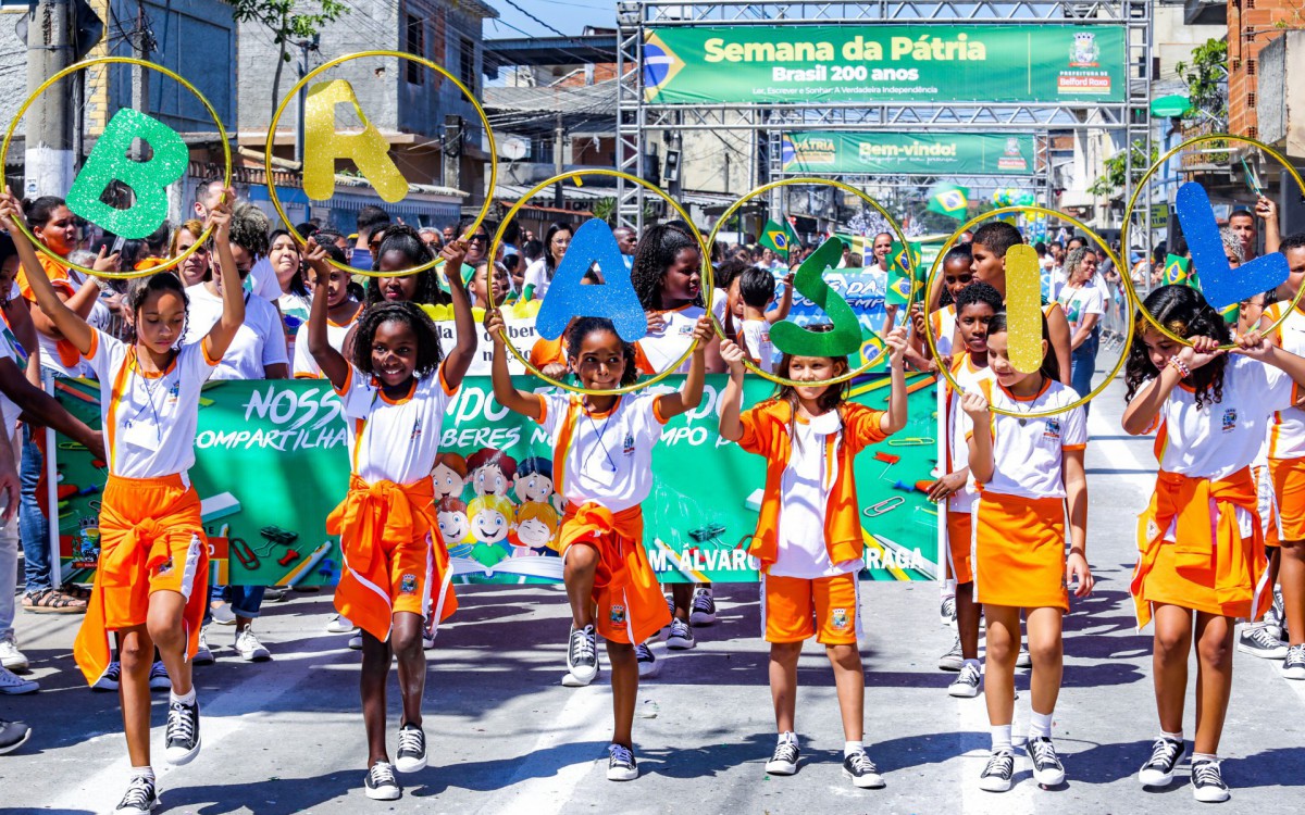 Os 200 anos de independ&ecirc;ncia do Brasil foram lembrados por diversos alunos