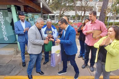 Banda Fundação Brasileira Açores de Portugal chega à Nova Friburgo e é recepcionada por autoridades Municipais
