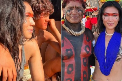 Danni Suzuki e filho visitam indígenas no Alto Xingu: 'Quero voltar logo'