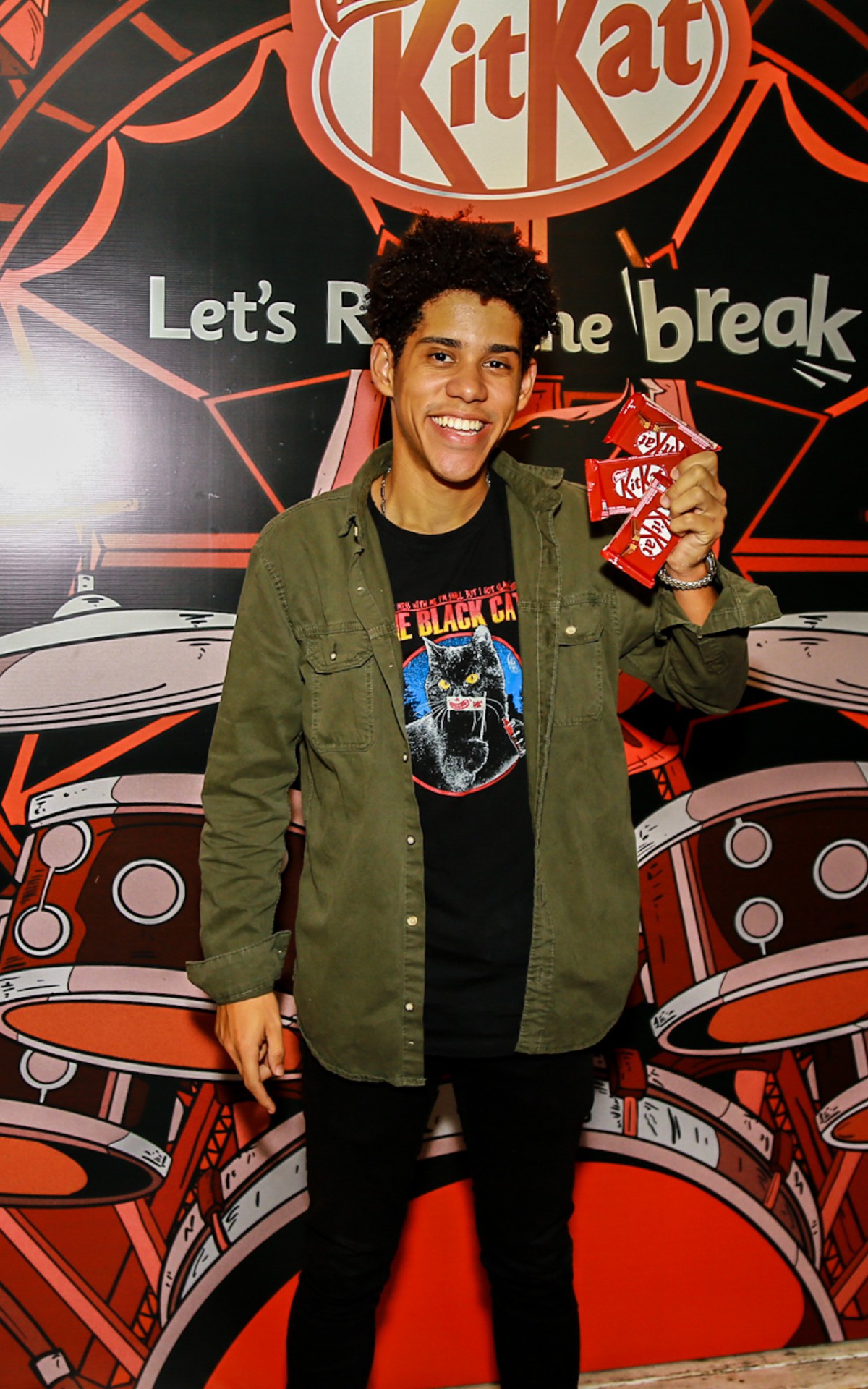 Ator de Pantanal, Cau&ecirc; Campos no ponto de encontro do camarote Kit Kat