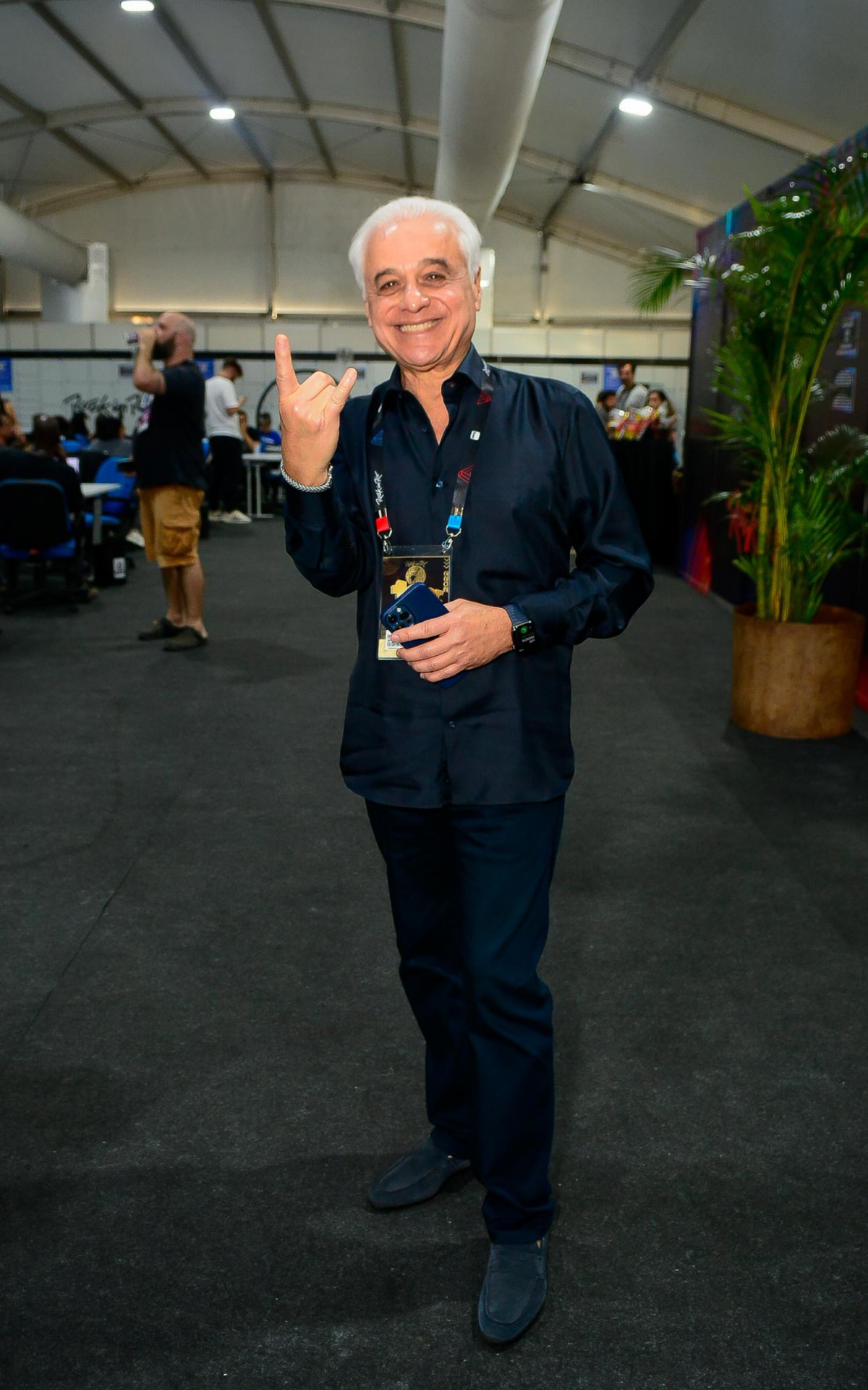  Roberto Medina Visita Sala de imprensa no Rock in Rio 2022