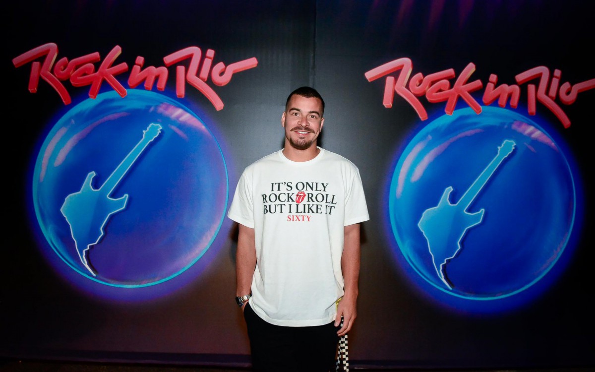 Thiago Martins chega no primeiro dia do Rock in Rio 2022