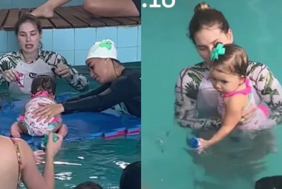 Virgínia Fonseca compartilha registros da aula de natação da filha nas redes sociais