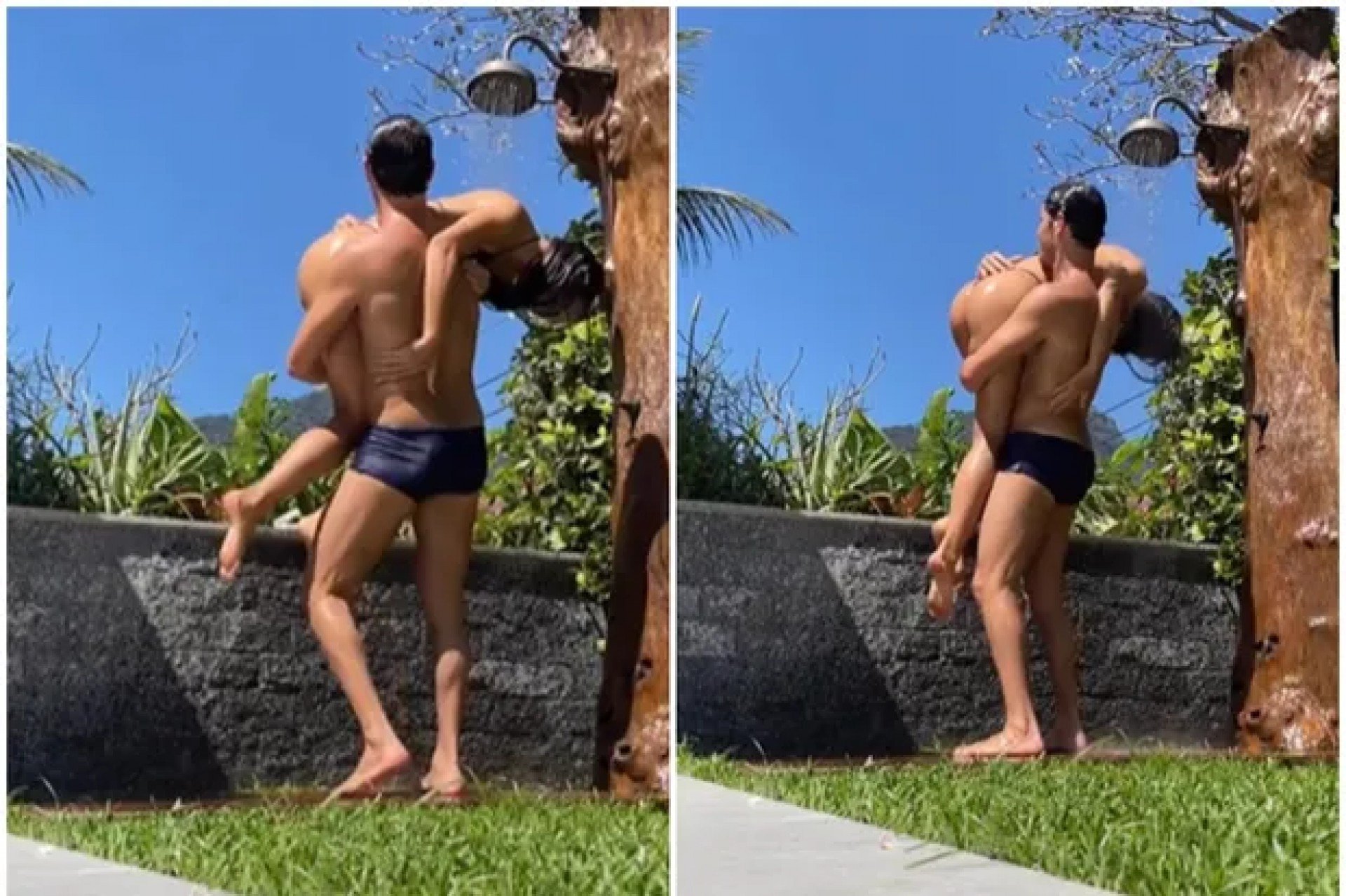 Rafa Kalimann e José Loreto aparecem fazendo tratamento no cabelo juntos - Reprodução Internet