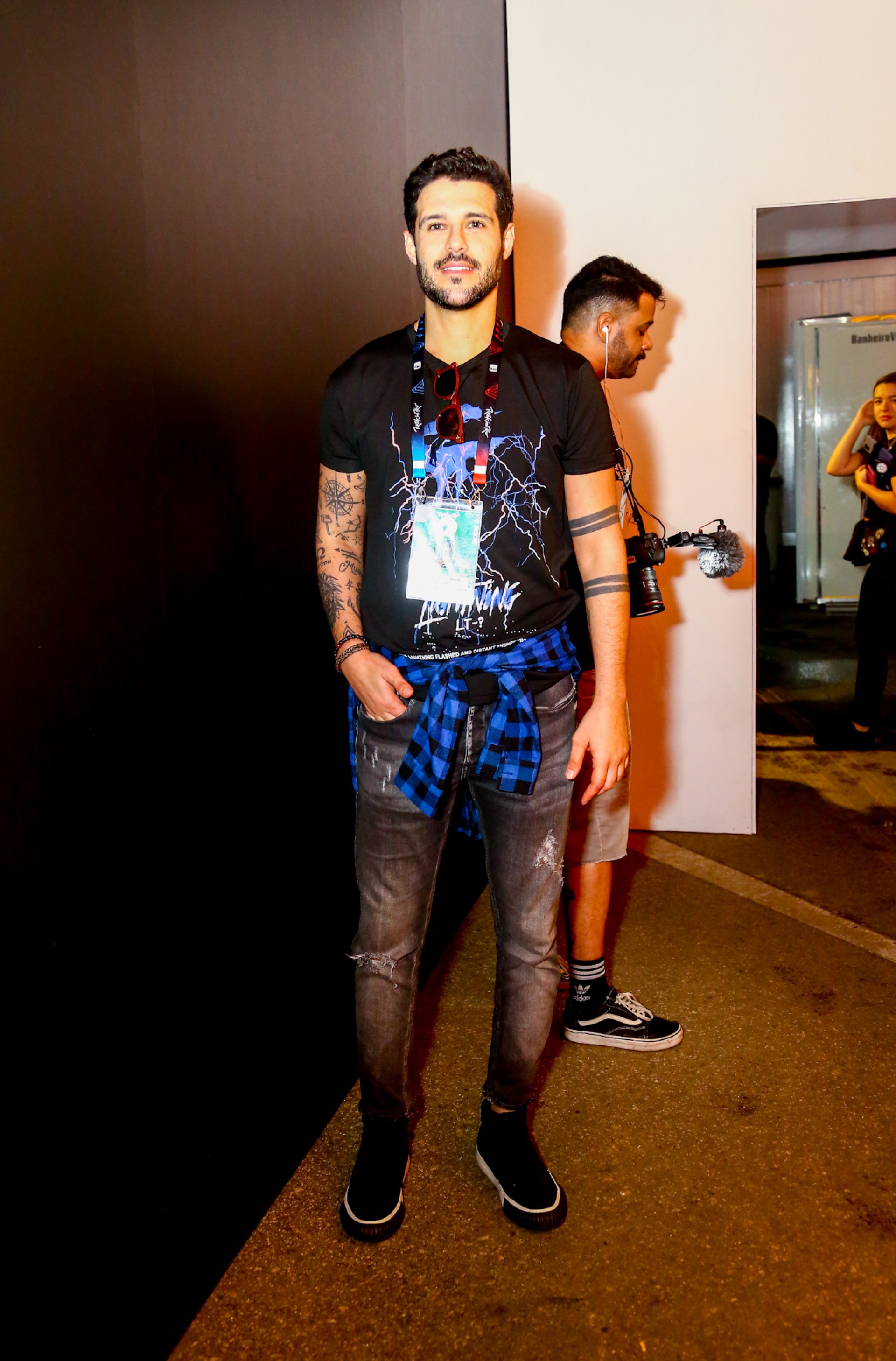 Rodrigo Mussi compareceu ao primeiro dia de Rock in Rio  - Victor Chapetta/Agnews 