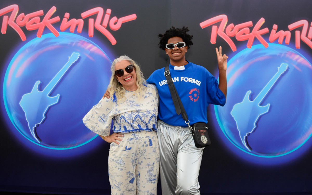 Astrid Fontenelle com o filho Gabriel 