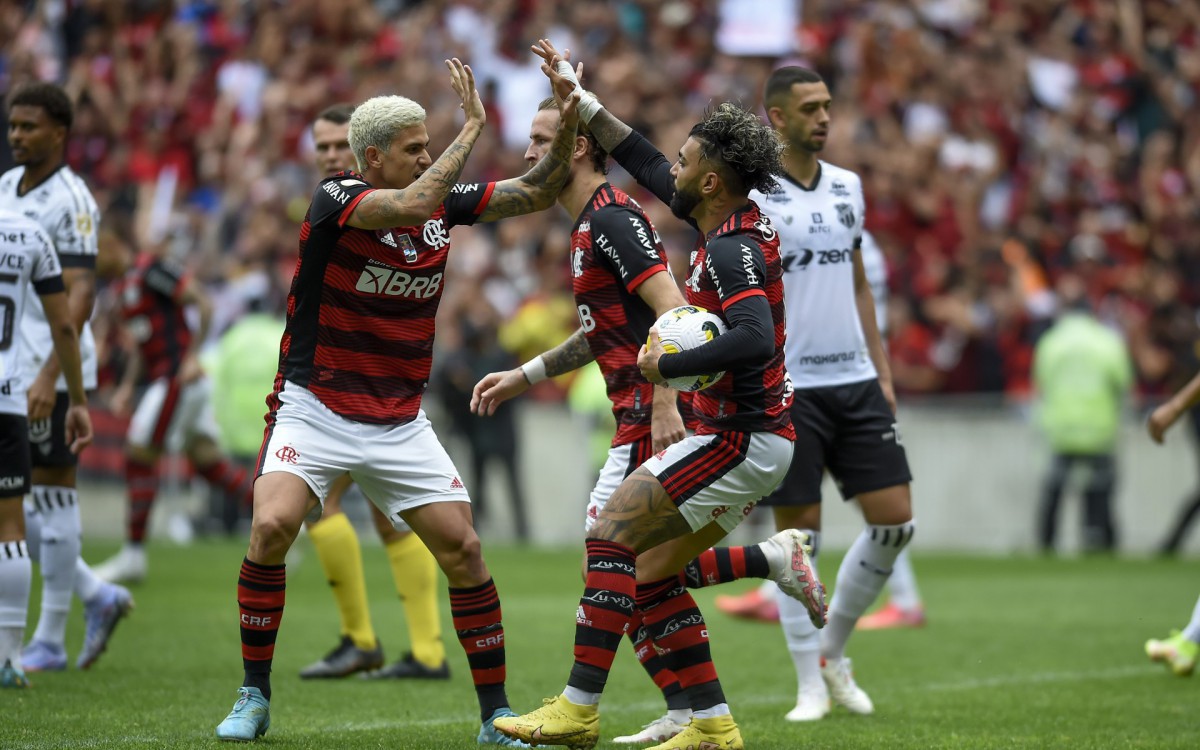 Partida entre Flamengo e Ceara, realizado no estadio do Maracana neste domingo .Foto: Marcelo Cortes / Flamengo - Marcelo Cortes / Flamengo