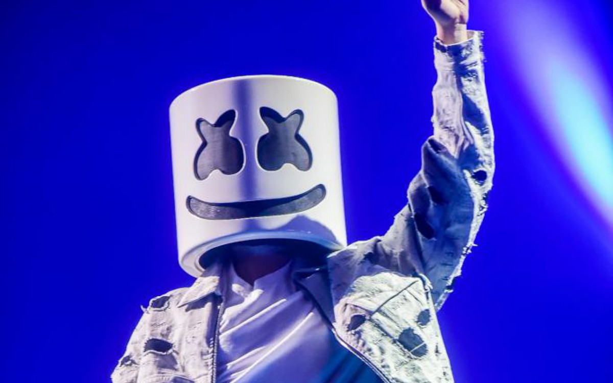 Dj Marshmello se apresenta no Palco Mundo do Rock in Rio 2022