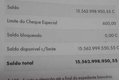Banco deposita R$ 15 bilhões em conta de cliente por engano