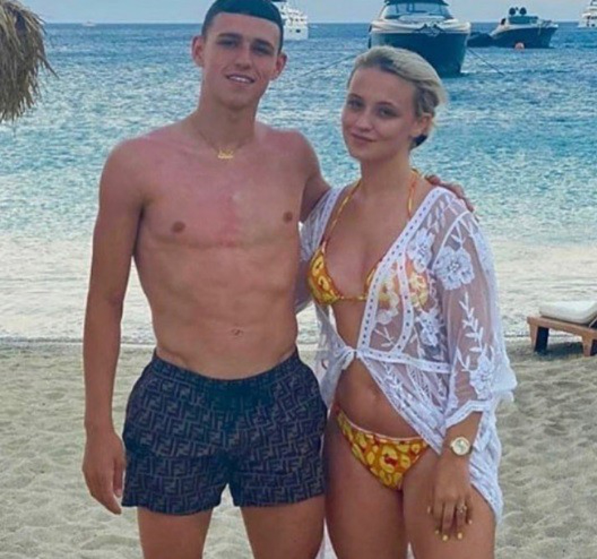 Rebecca Cooke e Phil Foden - Reprodução / Instagram