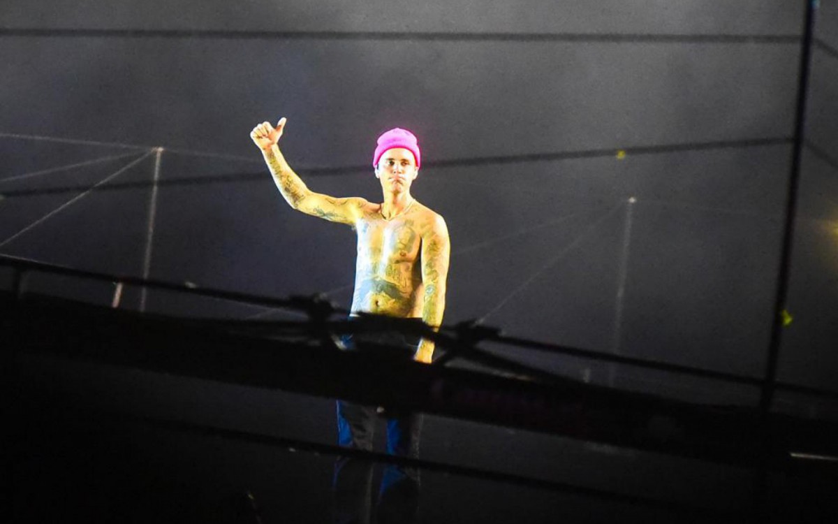 Justin Bieber se apresenta no Palco Mundo do Rock in Rio no terceiro dia do festival