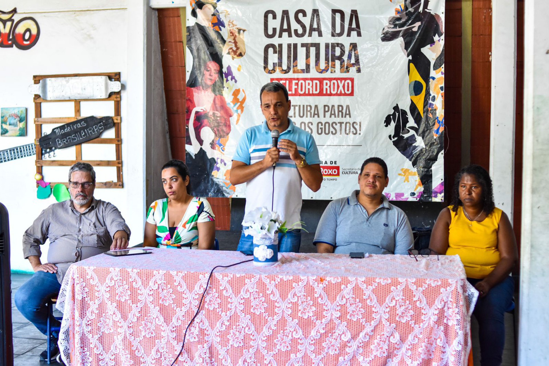 O secretário de Cultura, Bruno Nunes, destacou a importância do conselho - Divulgação / PMBR