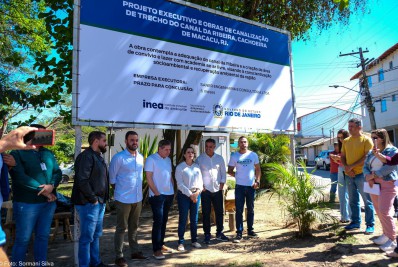 Governo do RJ em parceria com a prefeitura dão ordem de início da obra do Canal da Ribeira