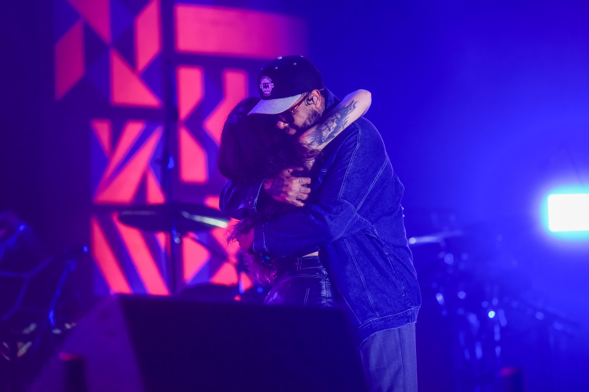 Emicida e Priscilla Alcantara no Rock in Rio - Marcelo Sá Barretto / Ag. News