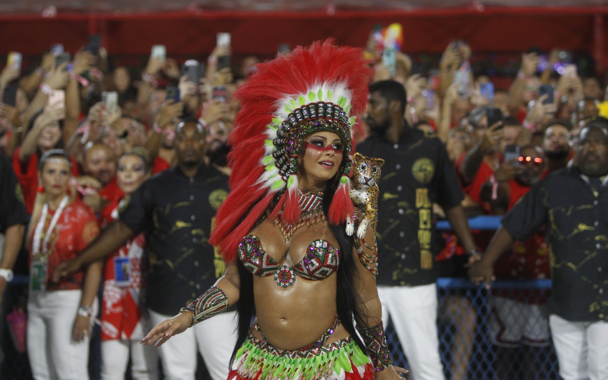 Viviane Araújo realizou sonho de engravidar e desfilar no carnaval  - Reginaldo Pimenta / Agencia O Dia
