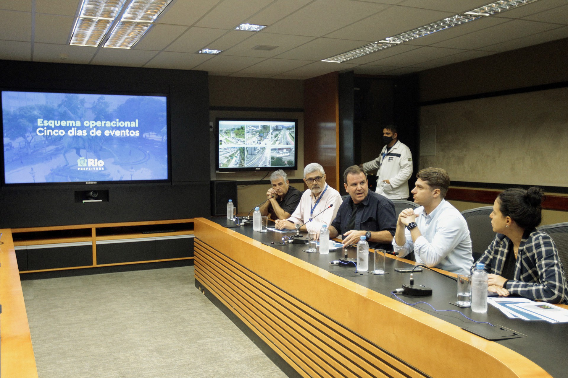 Prefeitura do Rio organizou uma entrevista coletiva para explicar o plano operacional dos pr&oacute;ximos dias - Reginaldo Pimenta / Agencia O Dia