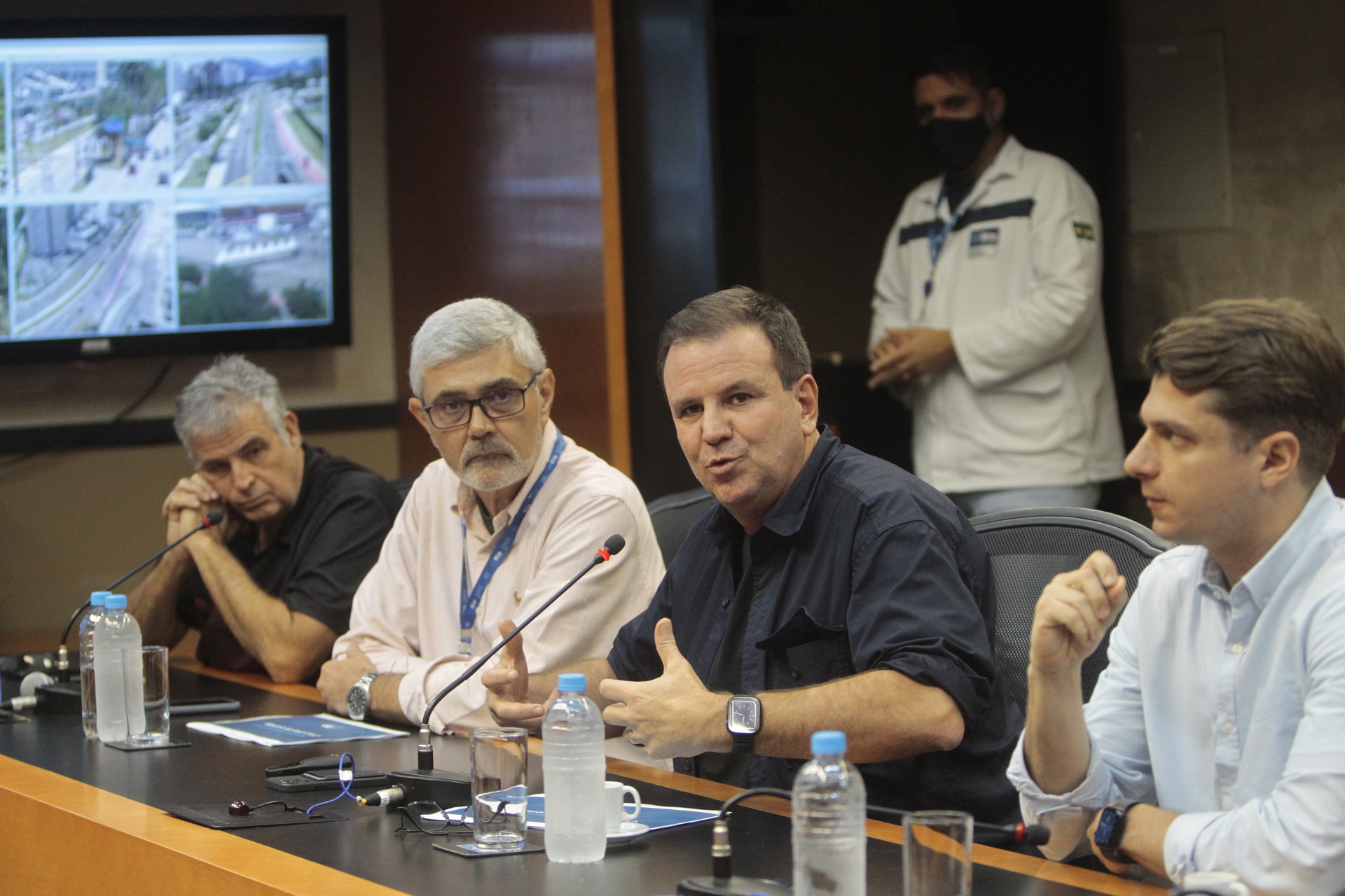 Prefeito Eduardo Paes explicou sobre o plano operacional que ser&aacute; realizado entre os dias 7 e 11 de setembro - Reginaldo Pimenta / Agencia O Dia