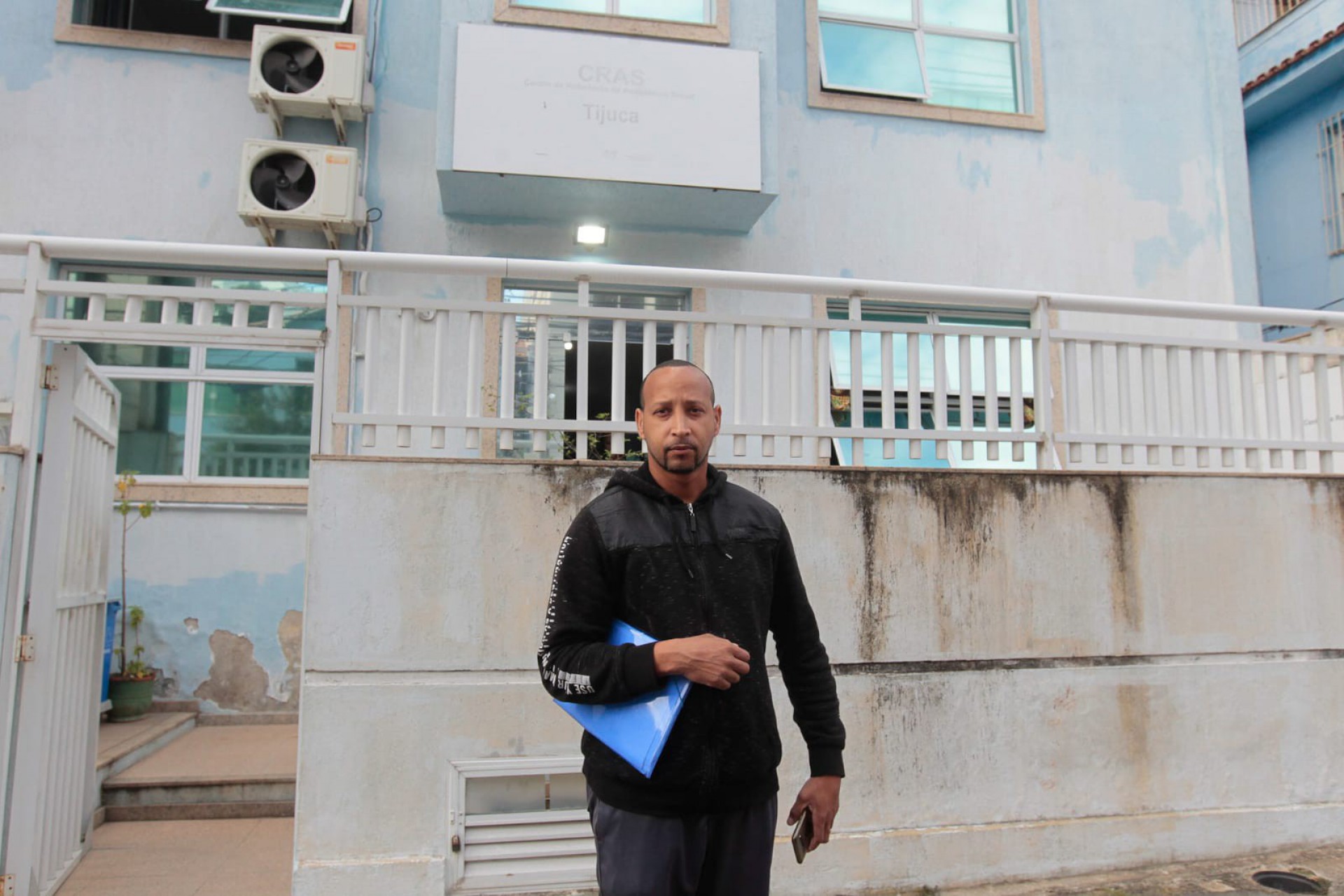 André Venâncio, 36 anos, conseguiu ser atendido no Cras - Reginaldo Pimenta/Agência O Dia