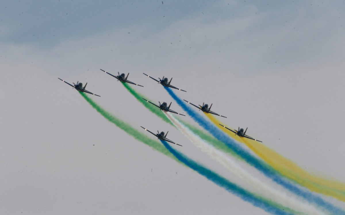 Evento cívico militar em Copacabana, Zona Sul do Rio de Janeiro, com a presença do Presidente da República, Jair Bolsonaro. - Reginaldo Pimenta / Agência O Dia