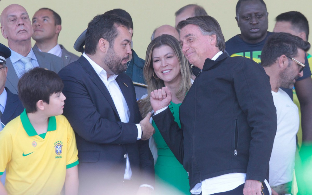 Evento cívico militar em Copacabana, Zona Sul do Rio de Janeiro, com a presença do Presidente da República, Jair Bolsonaro. - Reginaldo Pimenta / Agência O Dia