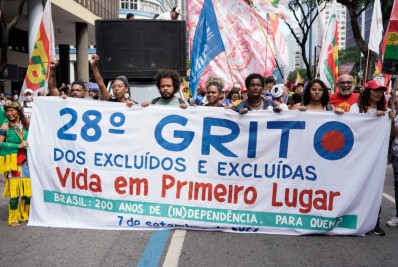 Passeata no Centro marca 28ª edição do Grito dos Excluídos no Rio